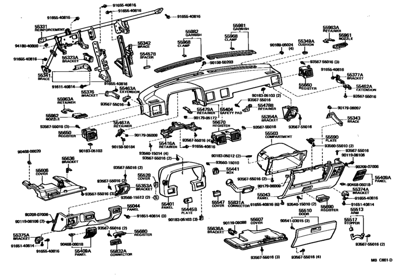 Instrument Panel & Glove Compartment