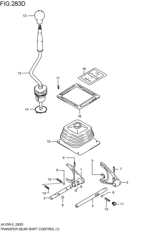 transfer gearlever control