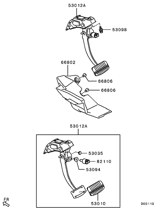 Brake & clutch pedal