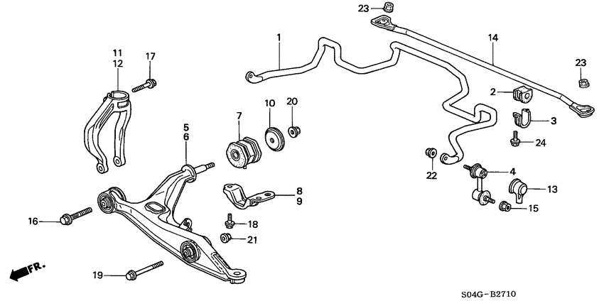 Front stabilizer/ front lower arm