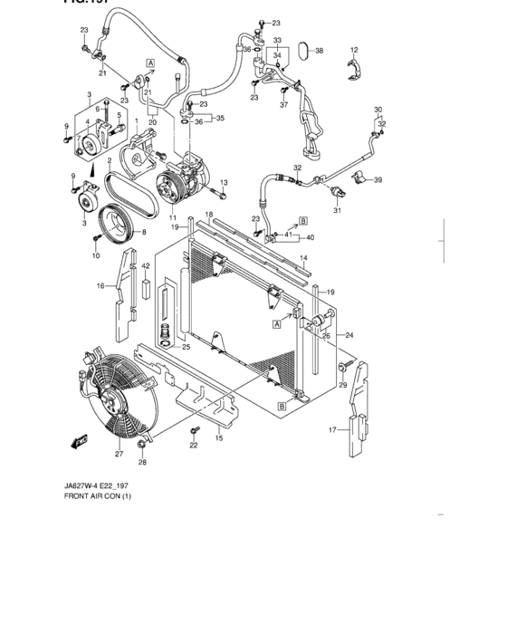 Front air conditioner