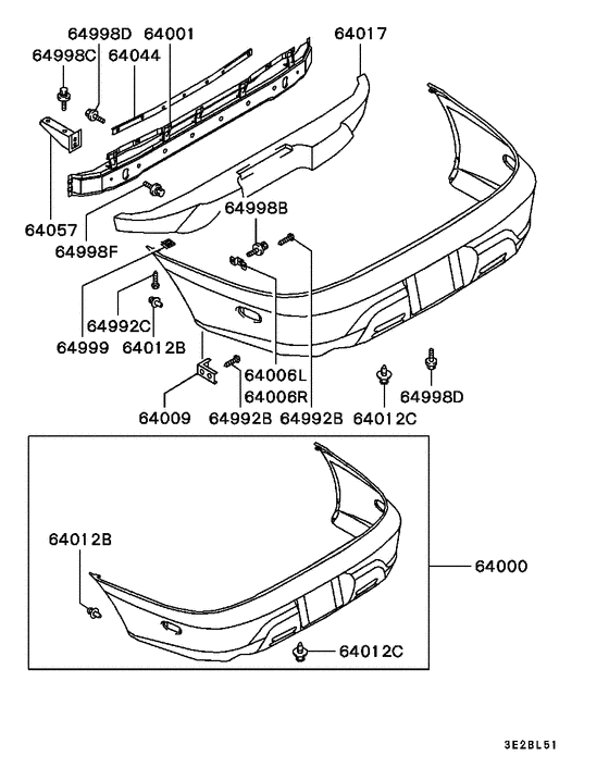 Rear bumper & support