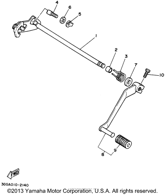 Shift shaft