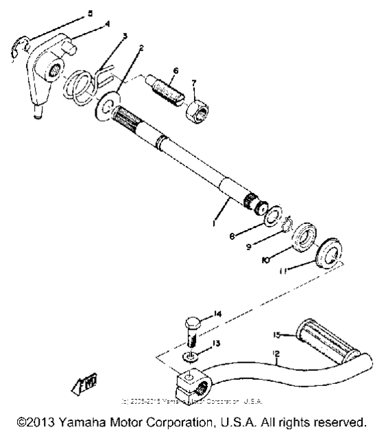 Shift shaft