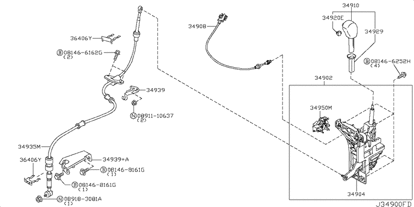 Auto transmission control device