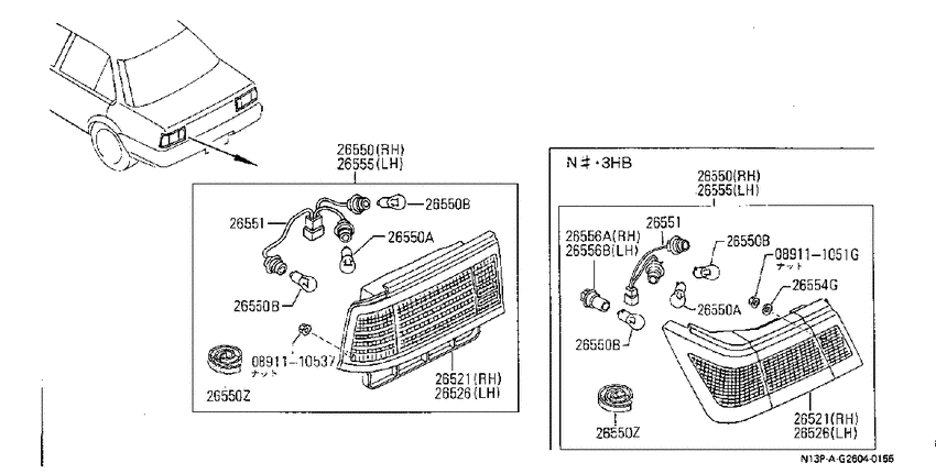 Rear combination lamp