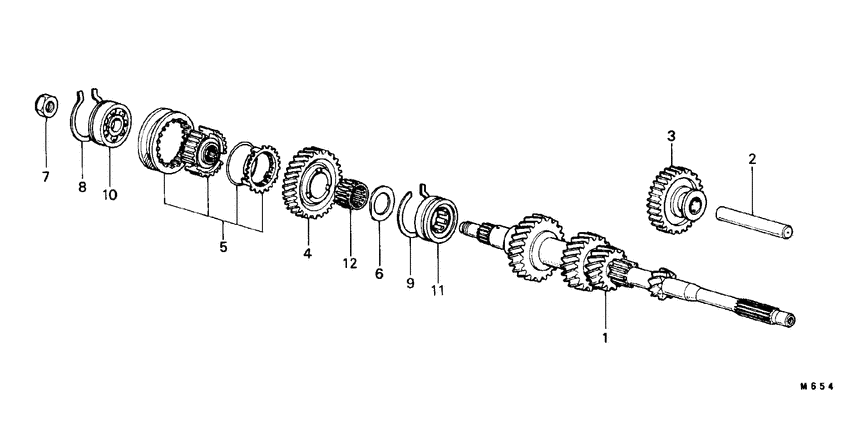 Mainshaft/mainshaft gears