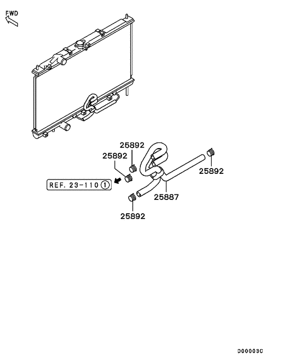 A/t oil cooler & tube