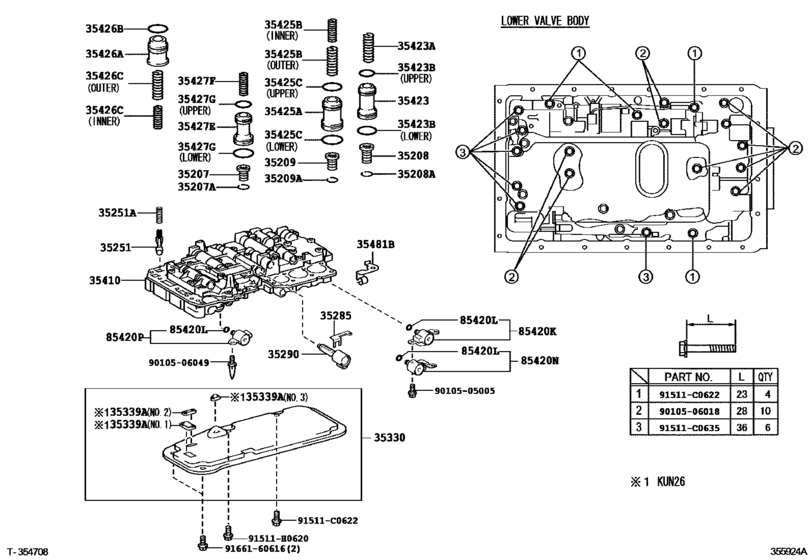 Valve Body & Oil Strainer (Atm)