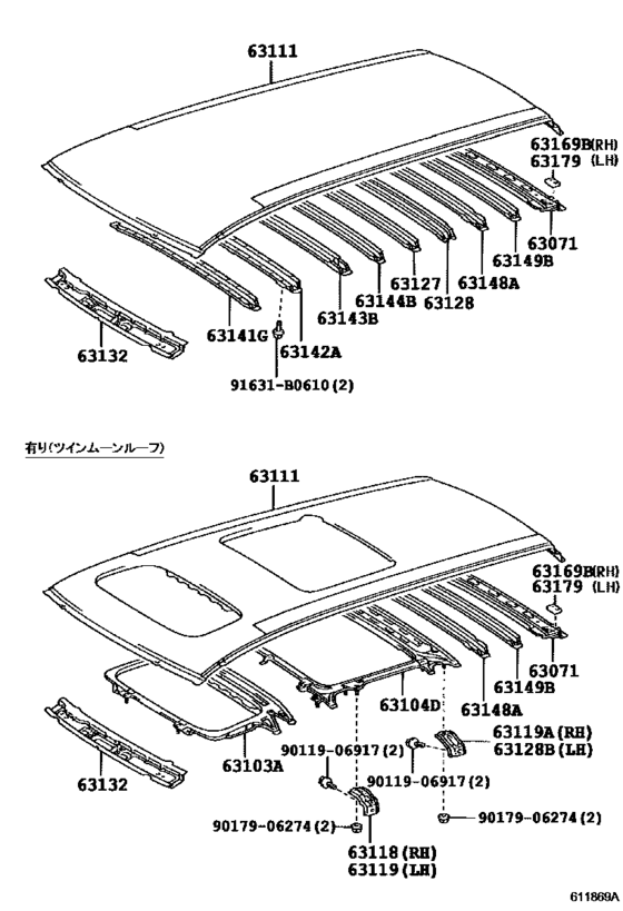 Roof Panel & Back Panel