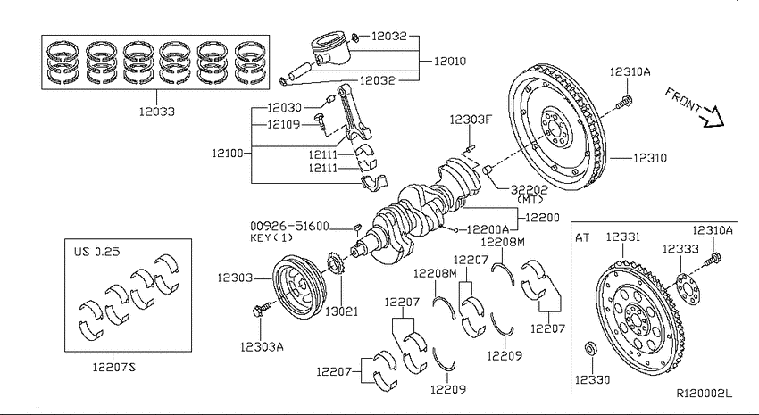 Piston,crankshaft & flywheel