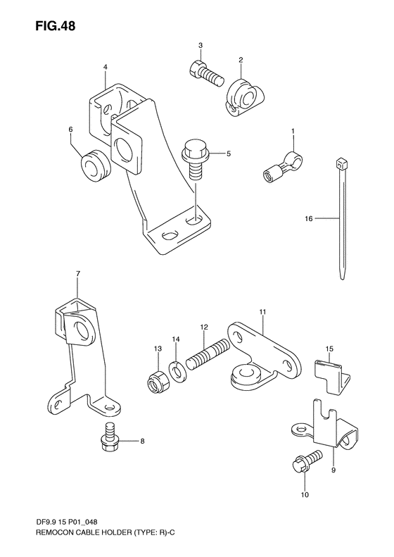 Remocon cable holder