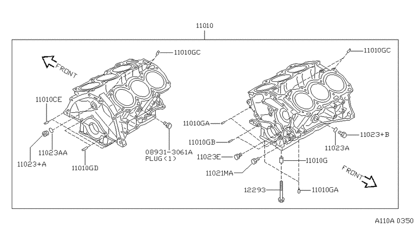 Cylinder block & oil pan