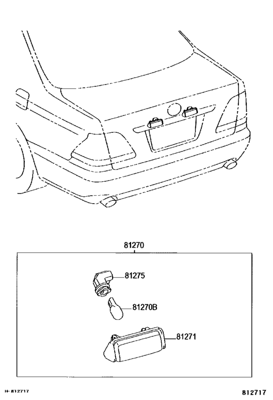 Rear License Plate Lamp