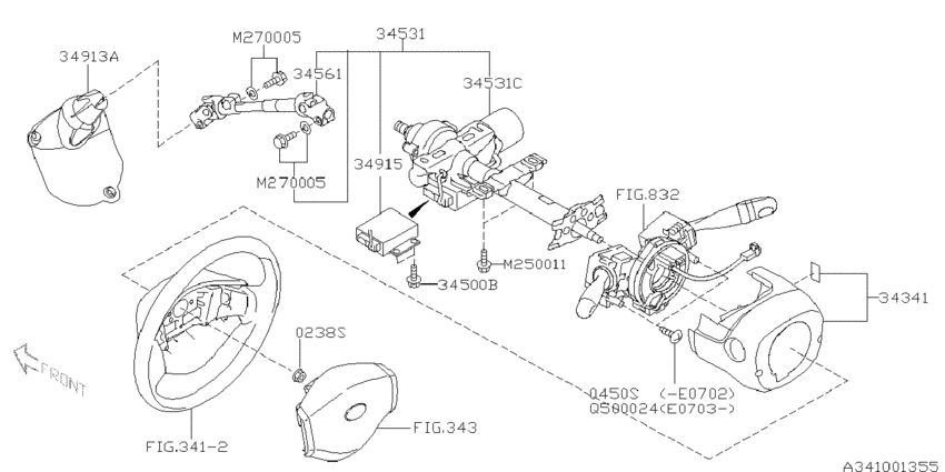 Steering column