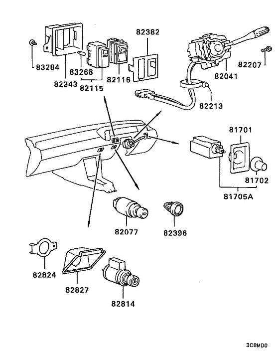 Switch & cigar lighter