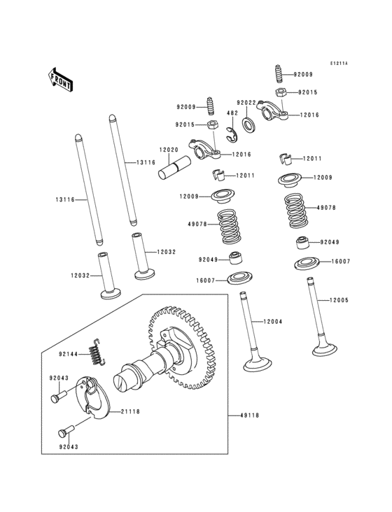 Valve(s)/camshaft(s)(kaf300-b2)