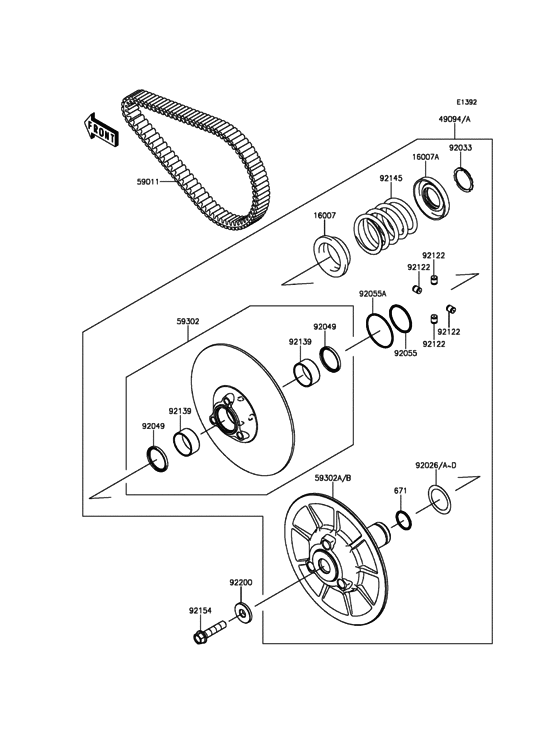 Driven Converter/Drive Belt
