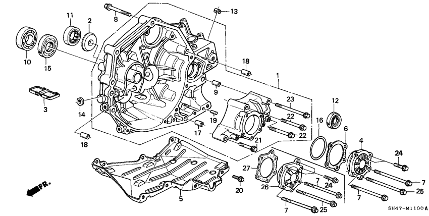 Clutch housing/ transfer cover