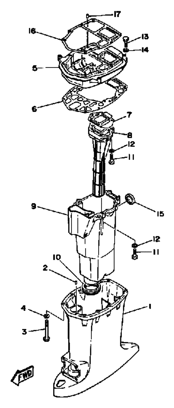 Upper casing
