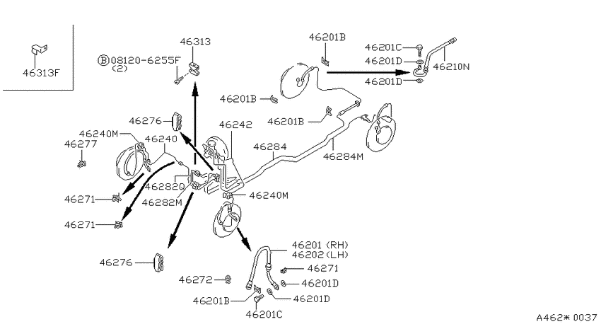 Brake piping & control