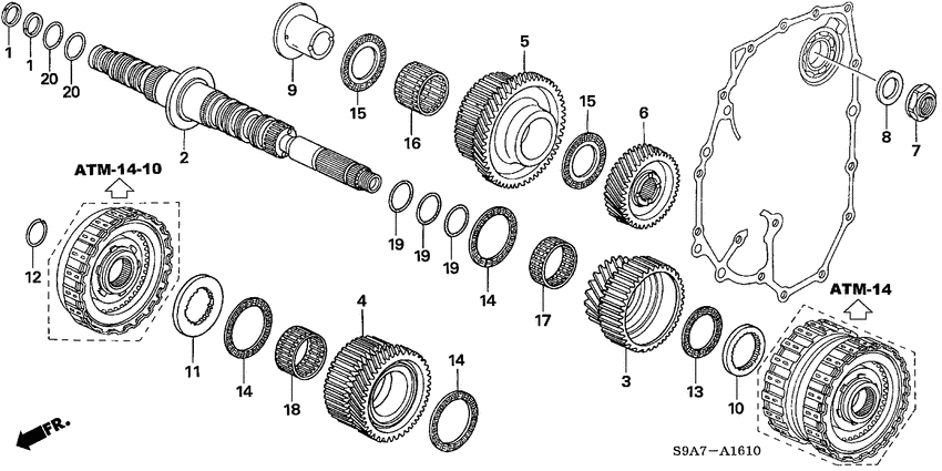 Secondary shaft