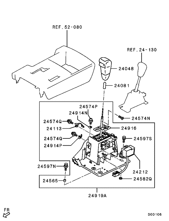 A/t floor shift linkage