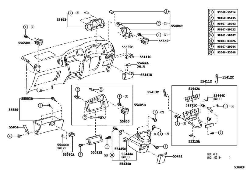 Instrument Panel & Glove Compartment