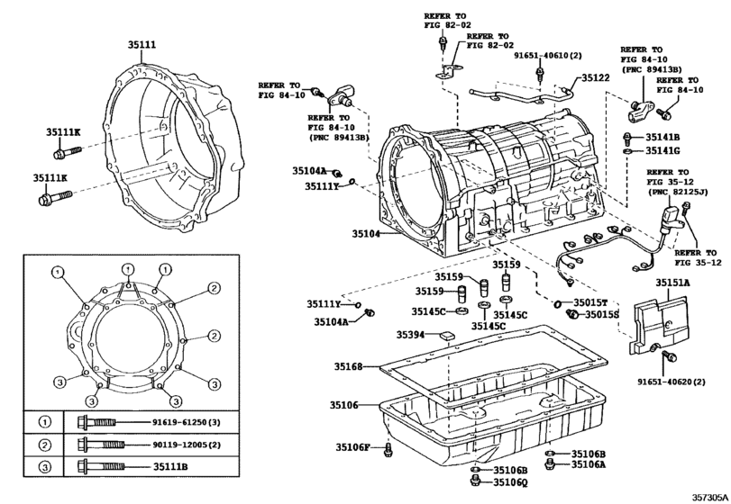 Transmission Case & Oil Pan (Atm)