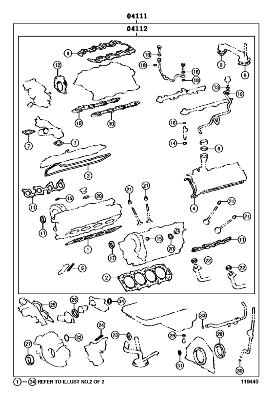 Engine Overhaul Gasket Kit