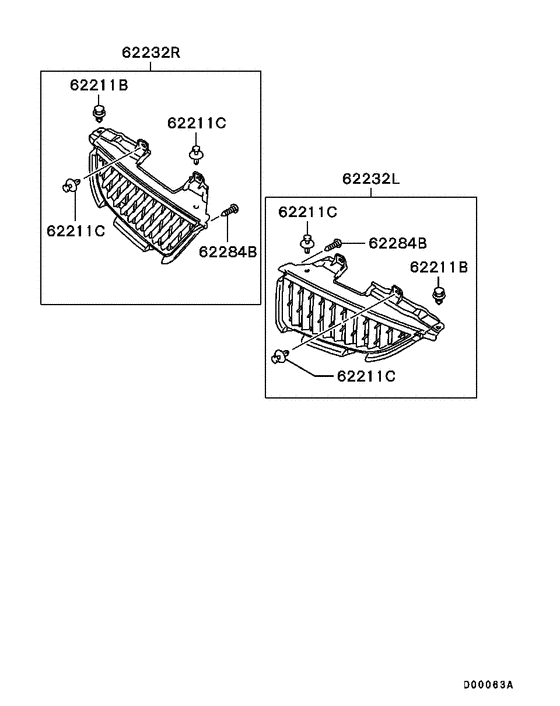 Radiator grille,headlamp bezel