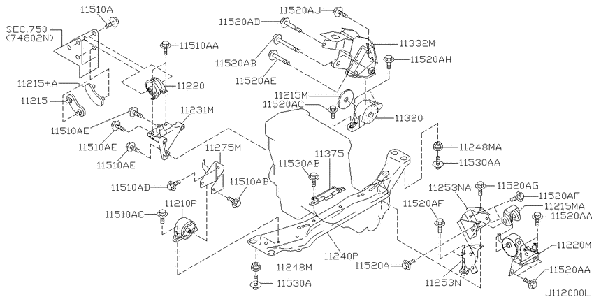 Engine & transmission   mounting