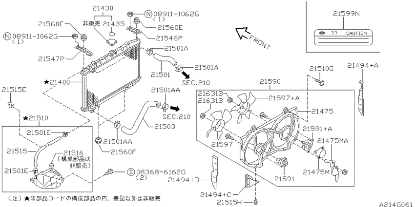 Radiator, shroud & fitting