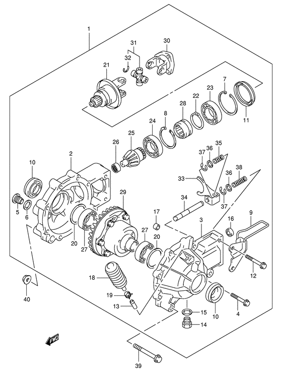 Final bevel gear
