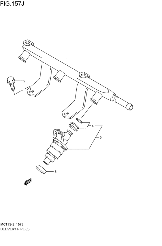 delivery pipe / fuel injector