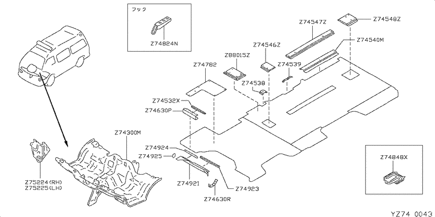 floor panel & fitting