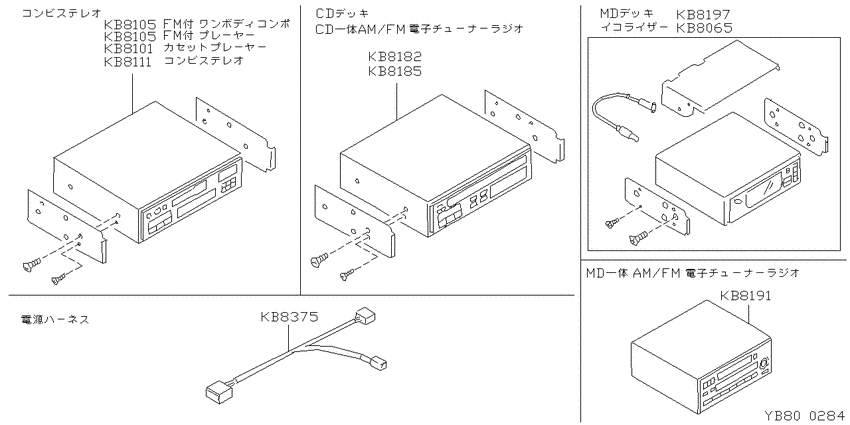 stereo, TV, navigator
