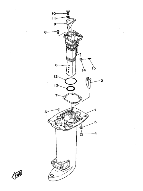 Upper casing