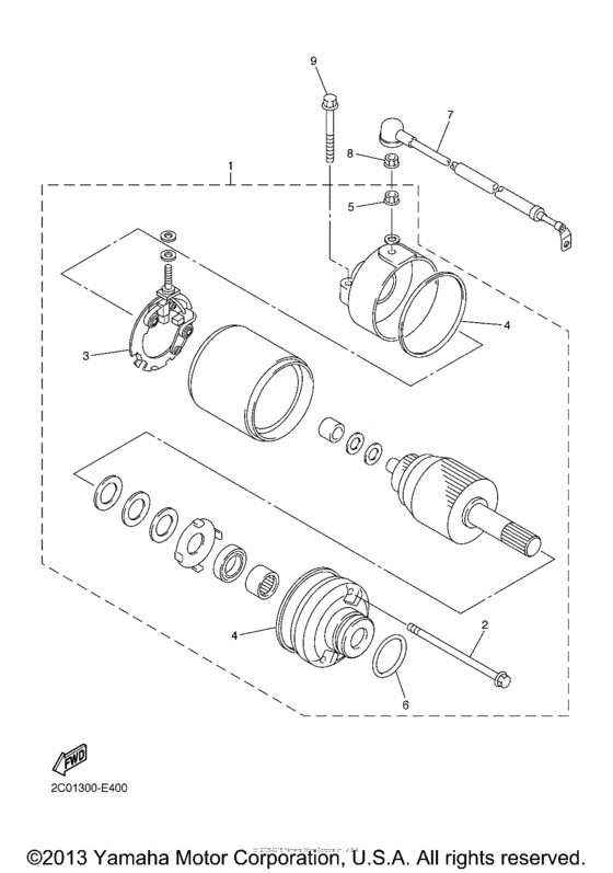 Starting motor