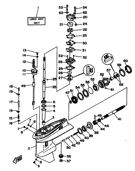 Lower casing drive 1