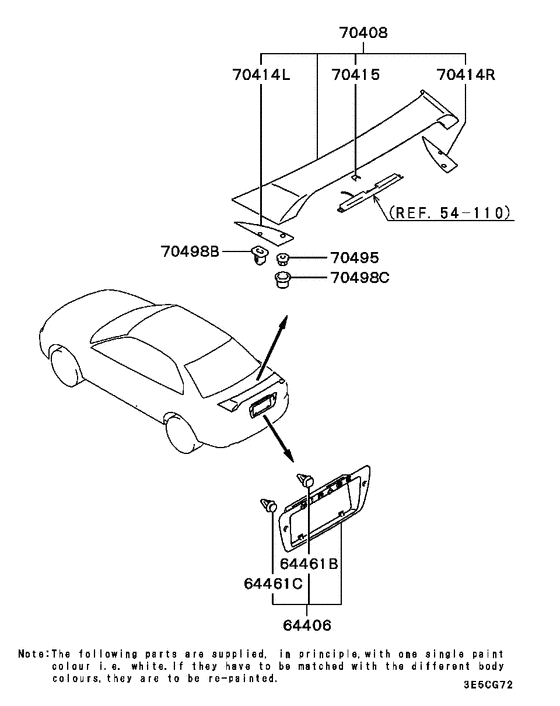 Rear garnish & moulding