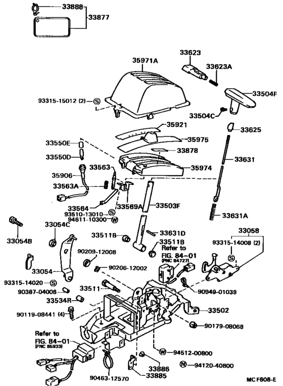 Shift Lever & Retainer