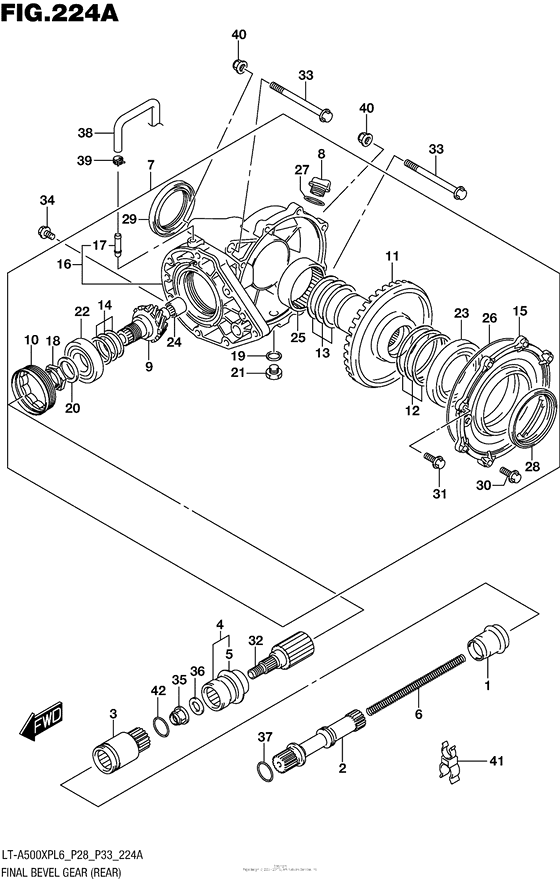 Final Bevel Gear (Rear)