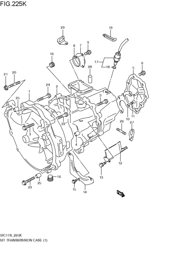mt - transmission case