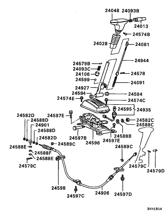 A/t floor shift linkage