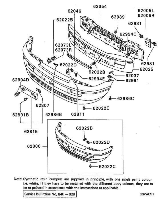 Front bumper & support