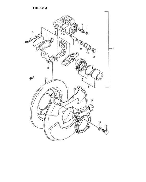 Front wheel brake