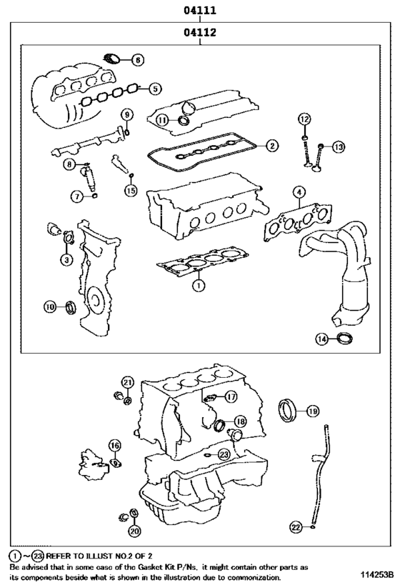 Engine Overhaul Gasket Kit