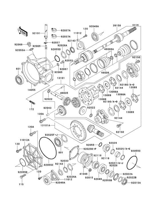 Drive shaft-front(1/3)