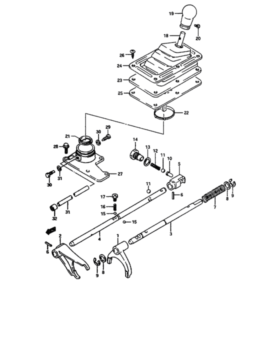 Transfer gear shifting